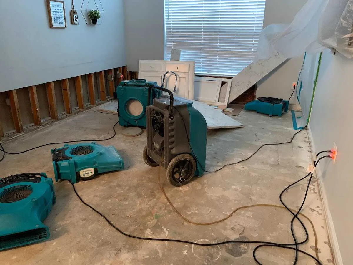 Dehumidifier in flood-cut room for Water Extraction & Removal in New Sewickley